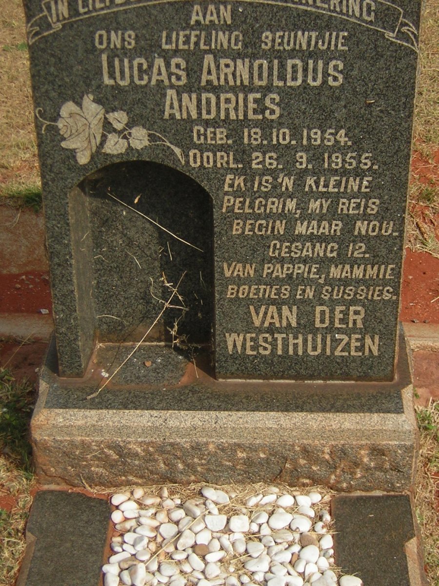WESTHUIZEN Lucas Arnoldus Andries, van der 1954-1955