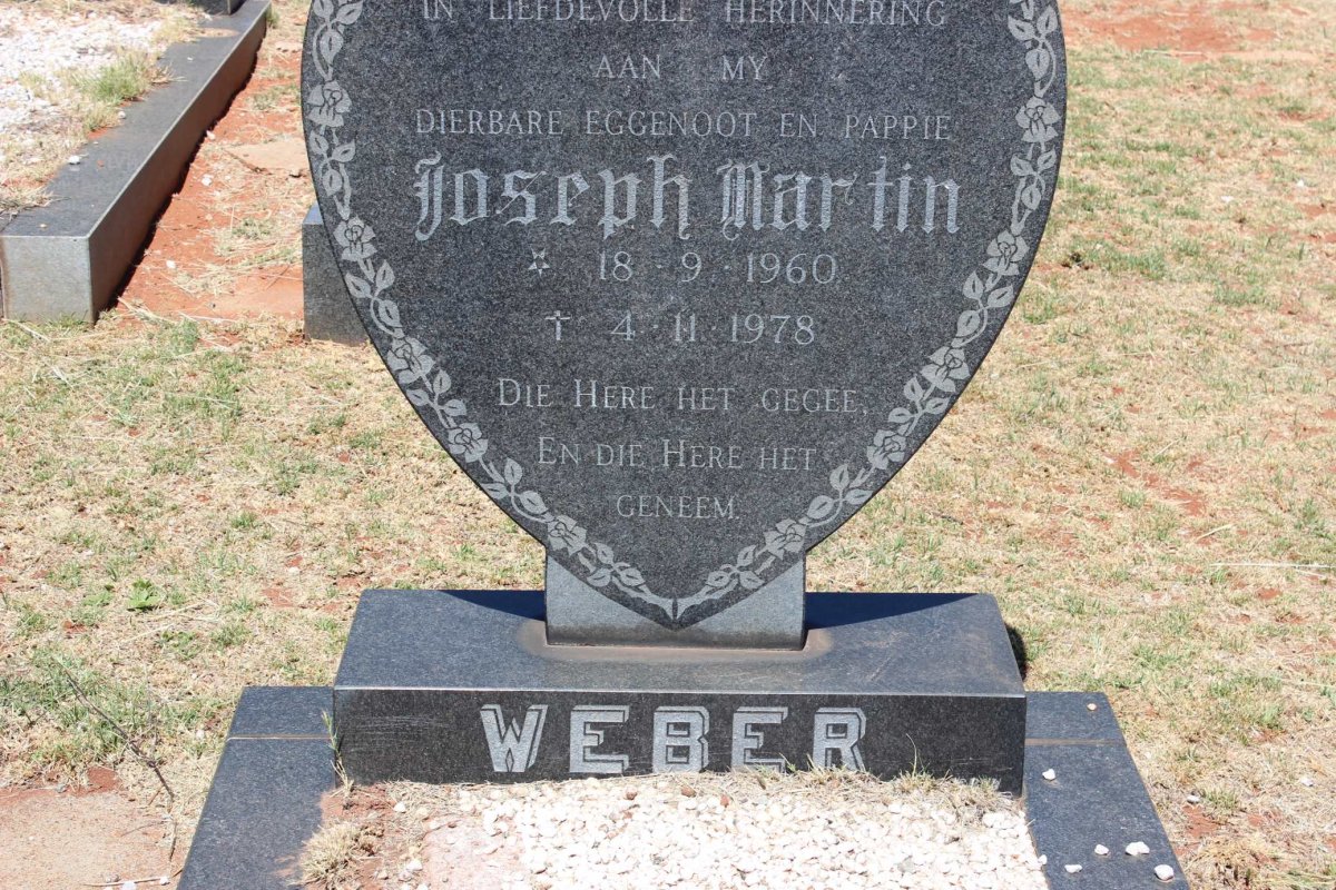 WEBER Joseph Martin 1960-1978