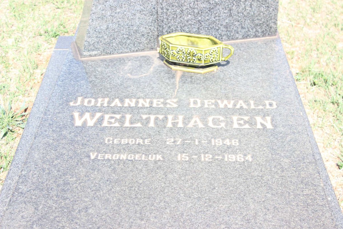 WELTHAGEN Johannes Dewald 1946-1964