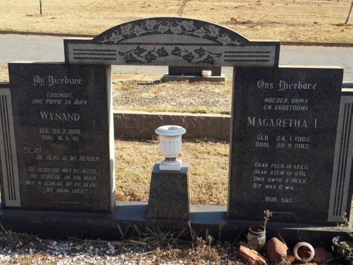 ZYL Wynand, van 1896-1966 &amp; Margaretha L. 1905-1983