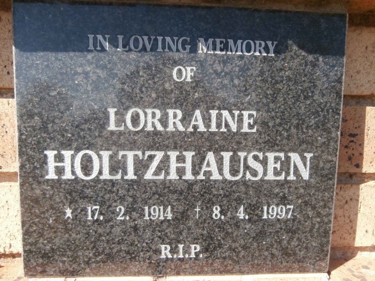 HOLTZHAUSEN Lorraine 1914-1997