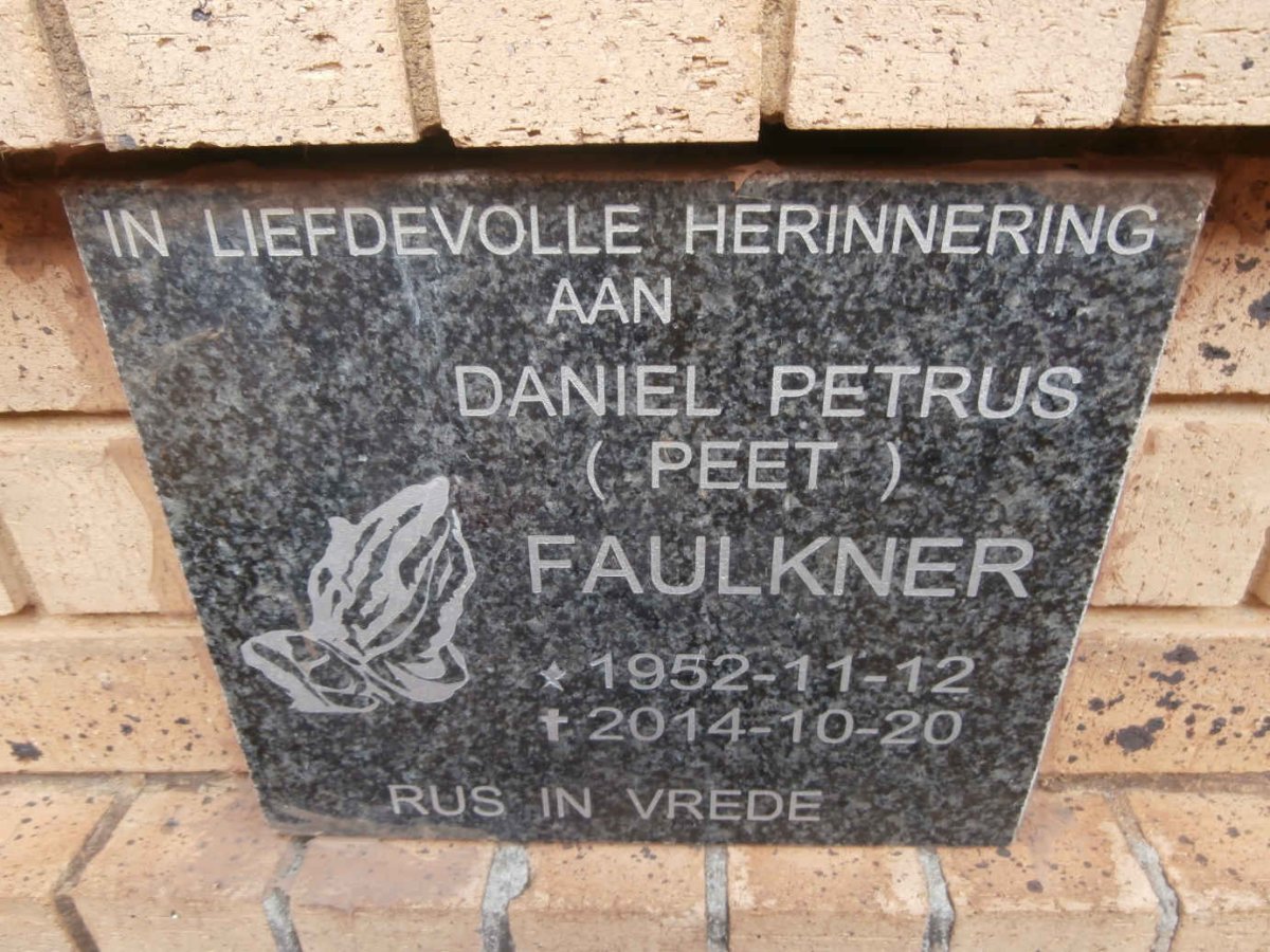 FAULKNER Daniel Petrus 1952-2014