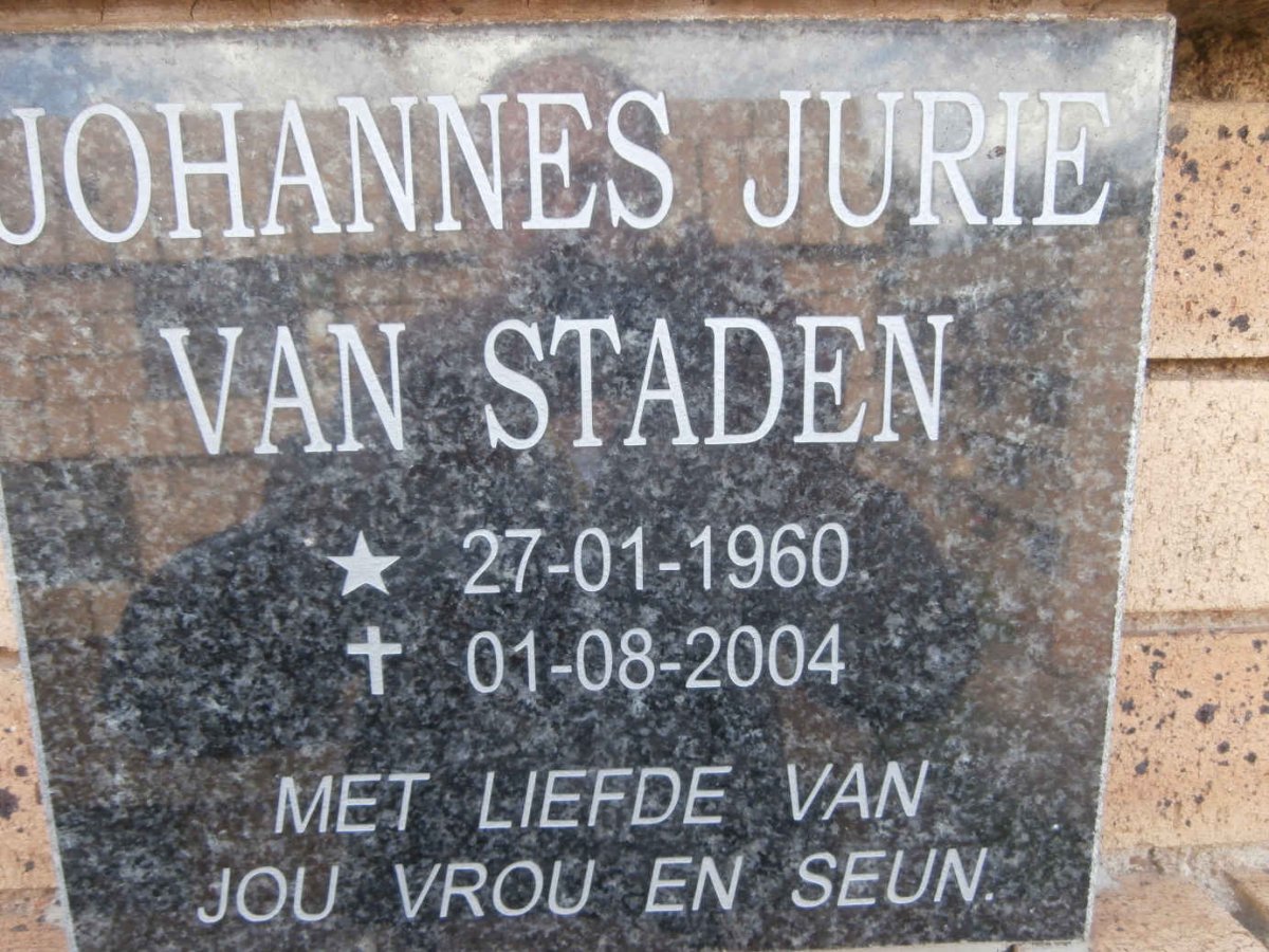 STADEN Johannes Jurie, van 1960-2004