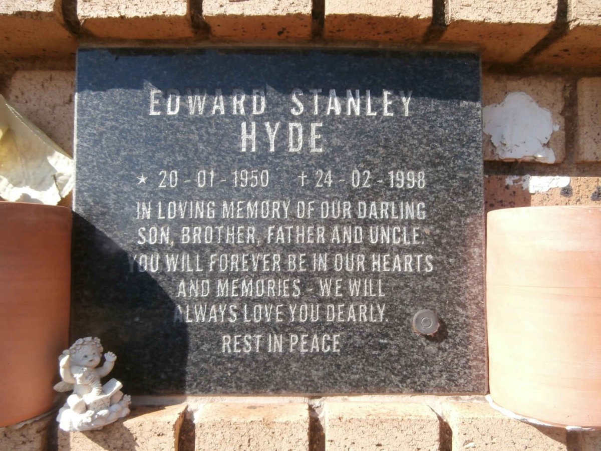 HYDE Edward Stanley 1950-1998