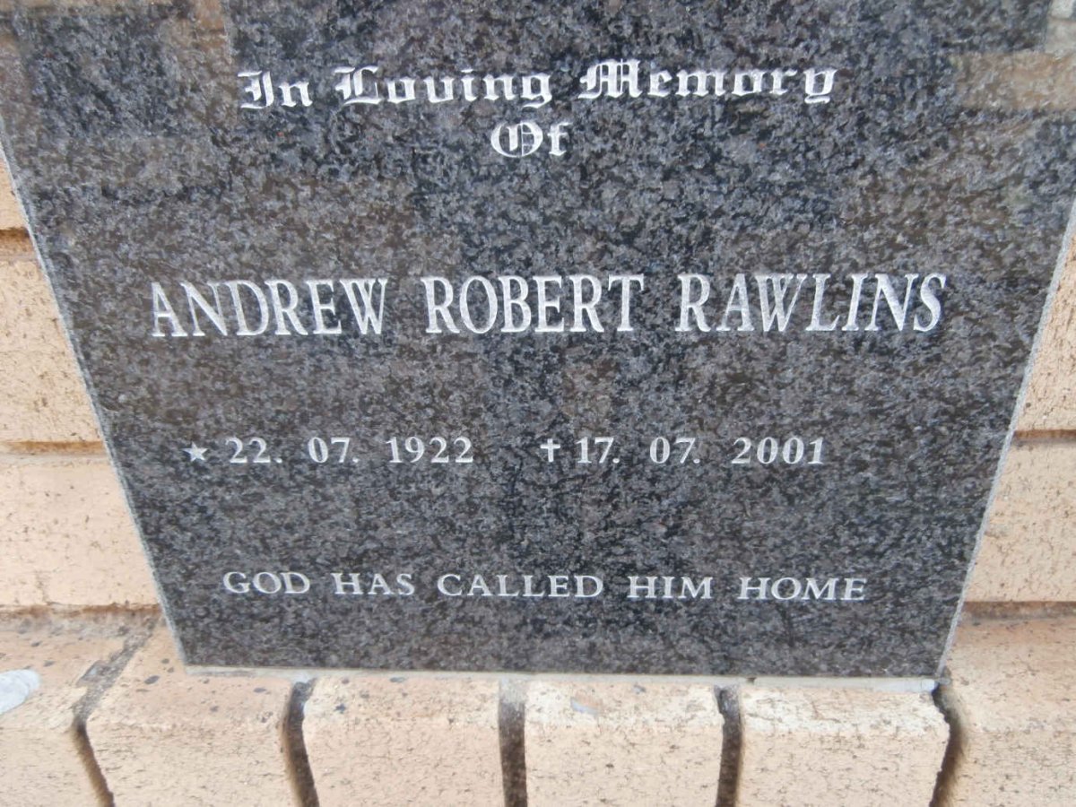 RAWLINS Andrew Robert 1922-2001