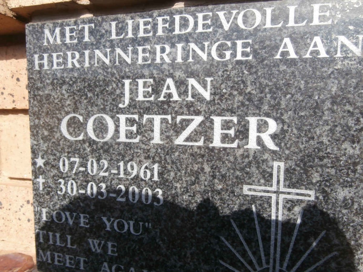 COETZER Jean 1961-2003