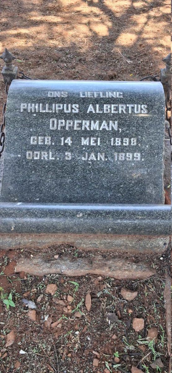 OPPERMAN Phillipus Albertus 1898-1899