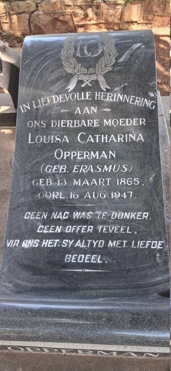 OPPERMAN Daniel Jacobus Elardus 1861-1928 & Louisa Catharina ERASMUS 1865-1947_2