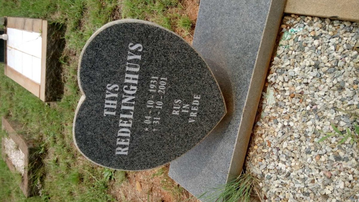 REDELINGHUYS Thys 1931-2001