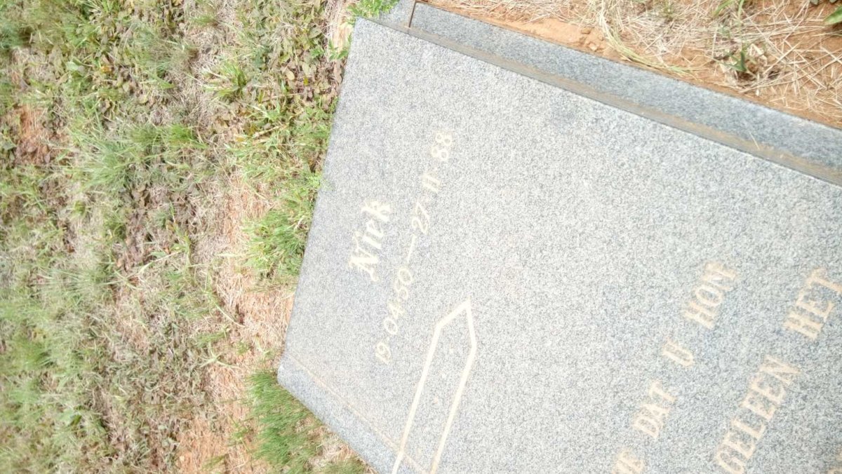 NIEKERK Niek, van 1950-1988