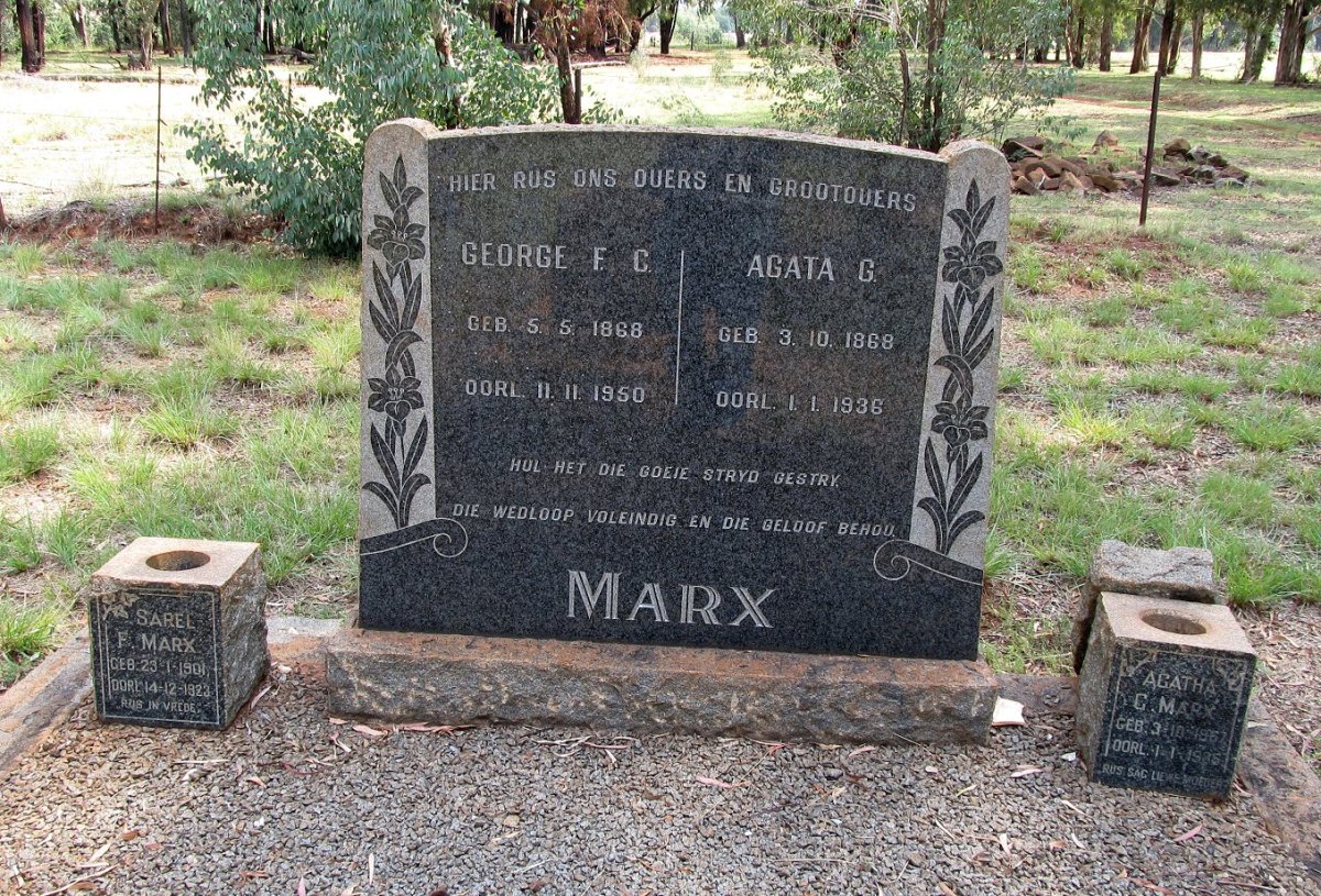 MARX George F.C. 1868-1950 &amp; Agata G. 1868-1936