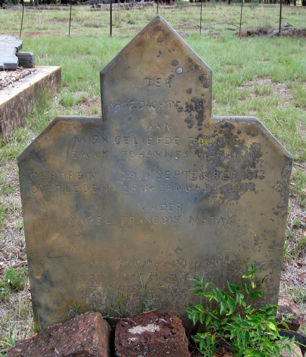 MARAIS Isaak Johannes 1912-1913