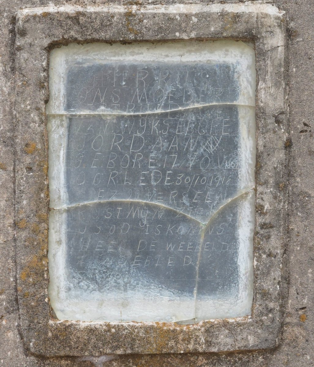 WYK Gertruida J.E., van nee JORDAAN 1869-1918