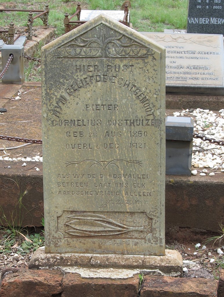 OOSTHUIZEN Pieter Cornelius 1850-1921