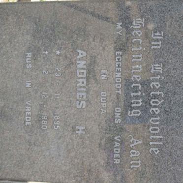 JORDAAN Andries H. 1895-1980 &amp; Jacomina D. Prinsloo STRYDOM 1912-1992
