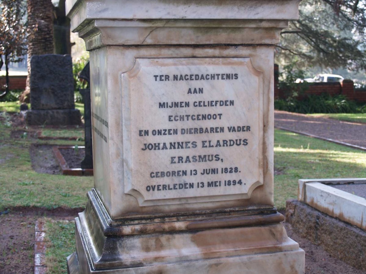 ERASMUS Johannes Elardus 1828-1894