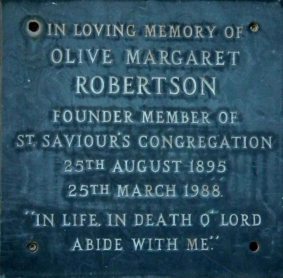 ROBERTSON Olive Margaret 1895-1988