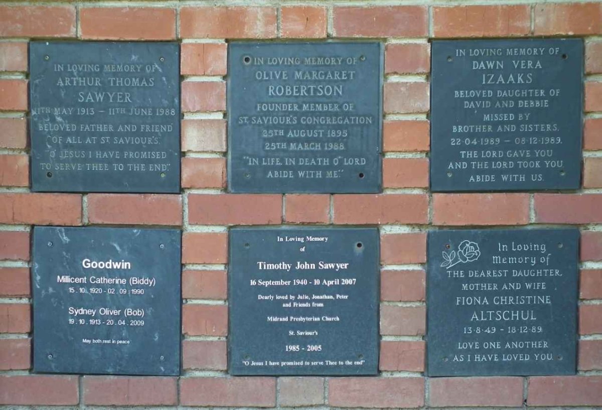 5. Memorial walls at St Saviours Cemetery Front Right