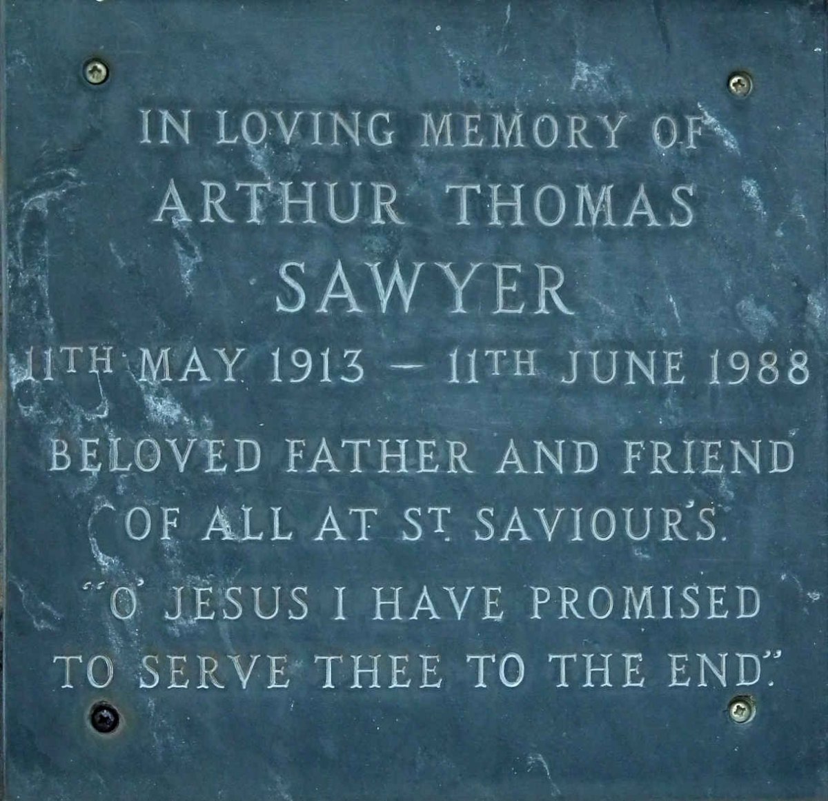 SAWYER Arthur Thomas 1913-1988