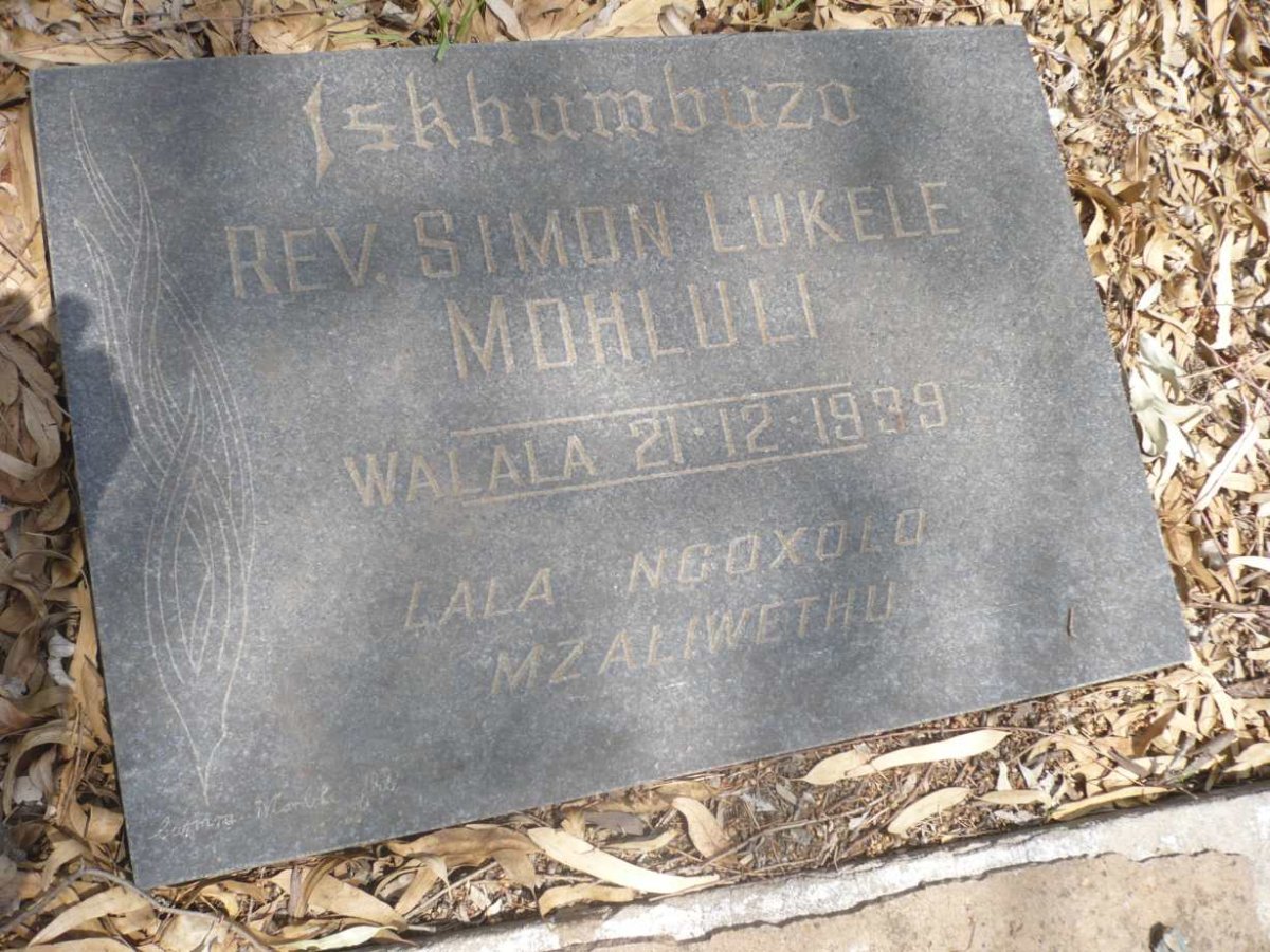 MDHLULI Simon Lukele -1939