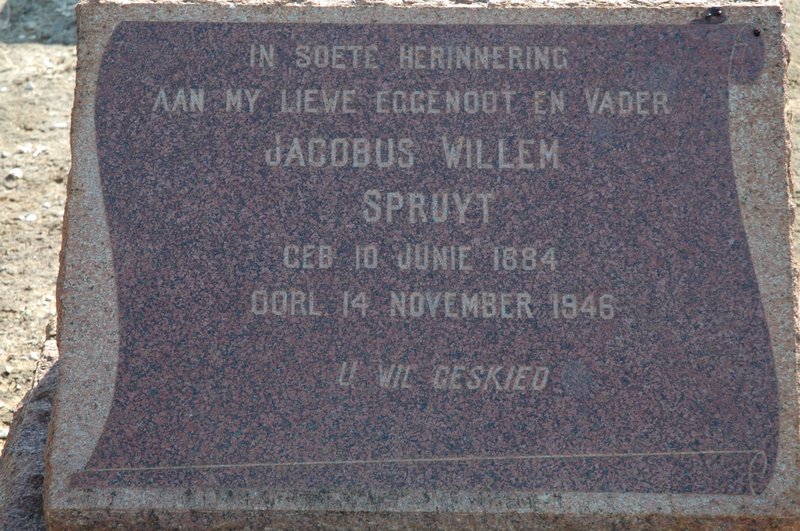 SPRUYT Jacobus Willem 1884-1946