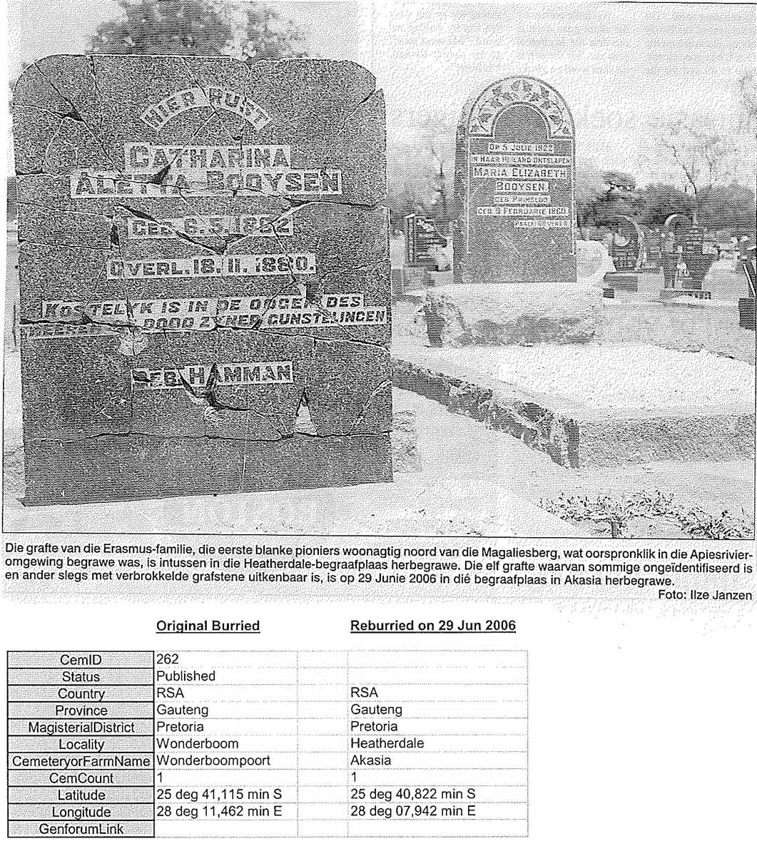 BOOYSEN Catharina Aletta nee HAMMAN 18?2-1880