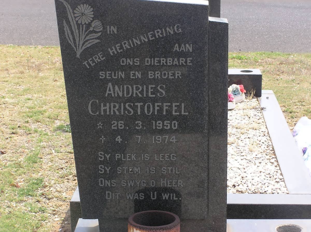 ? Andries Christoffel 1950-1974