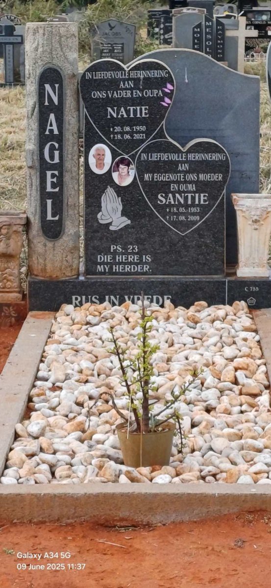 NAGEL Natie 1950-2021 & Santie 1953-2009