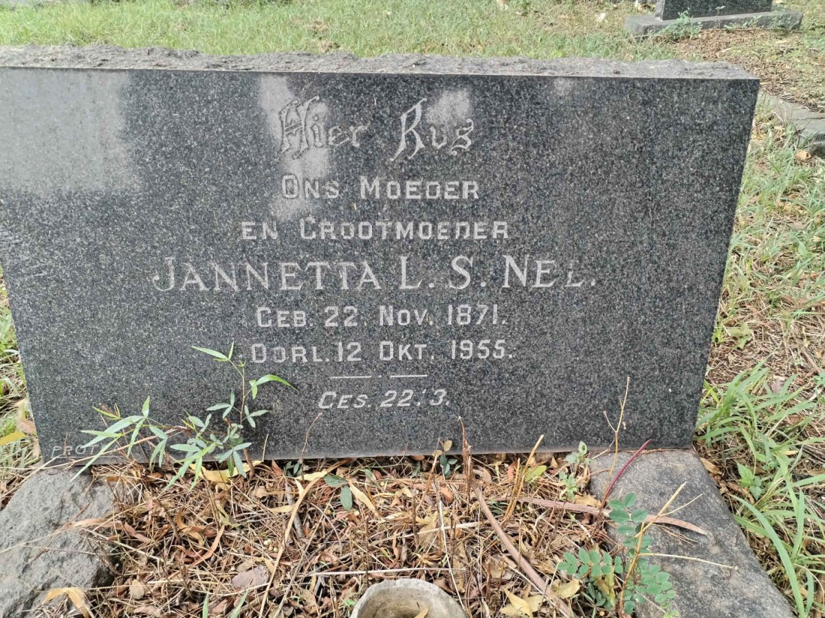 NEL Jannetta L.S. 1871-1955