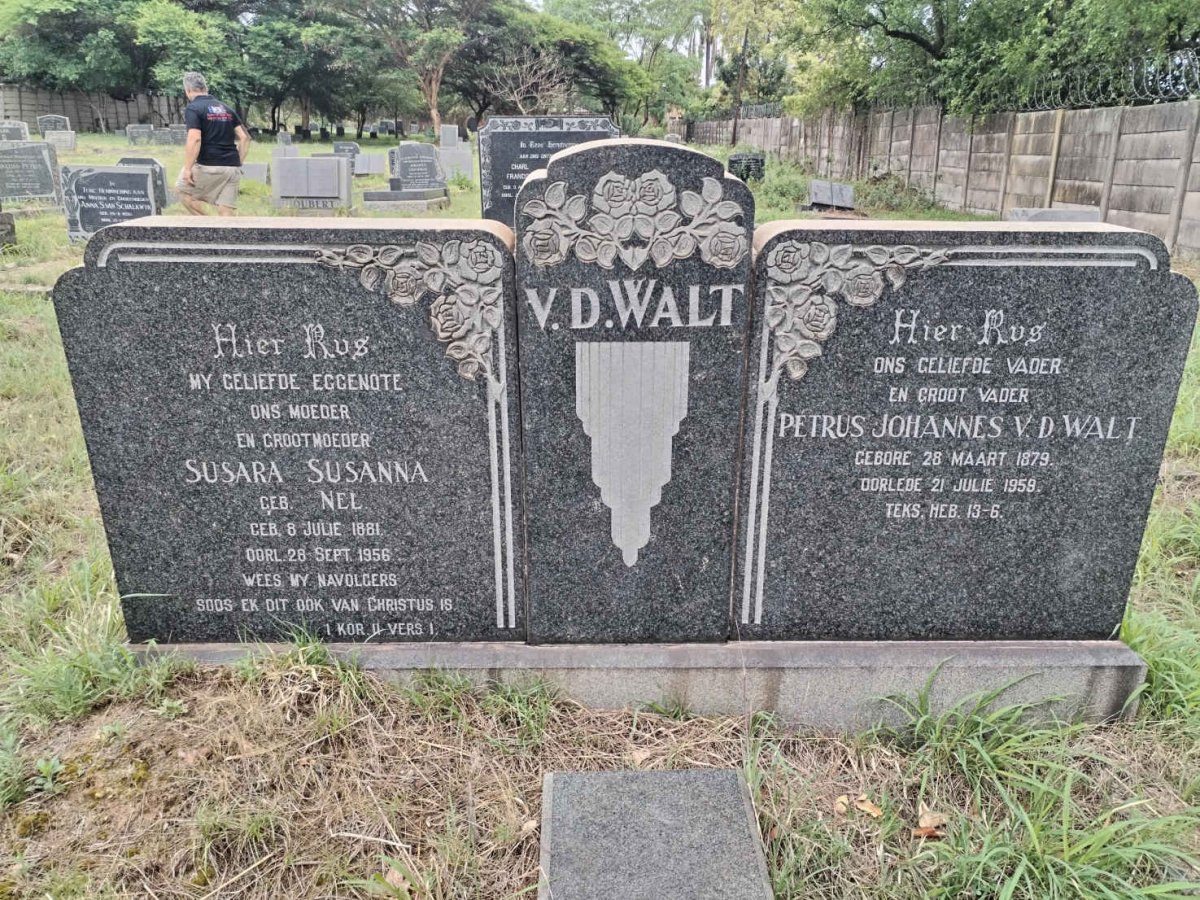 WALT Petrus Johannes, v.d. 1879-1959 & Susara Susanna NEL 1881-1956