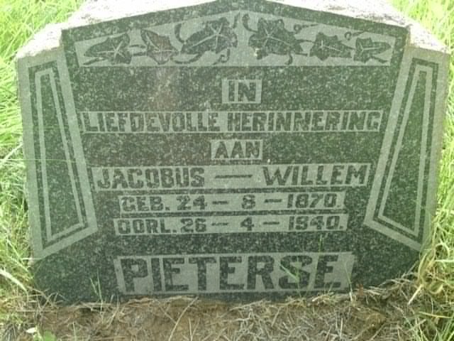 PIETERSE Jacobus Willem 1870-1940