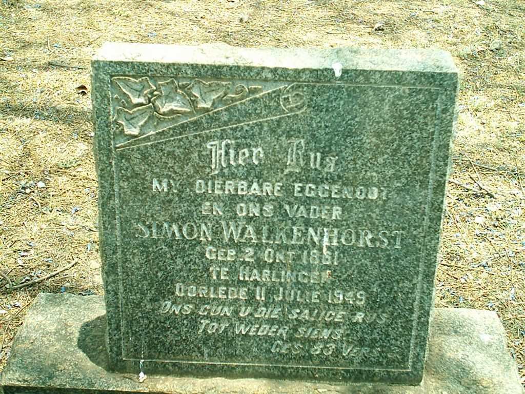 WALKENHORST Simon 1861-1949