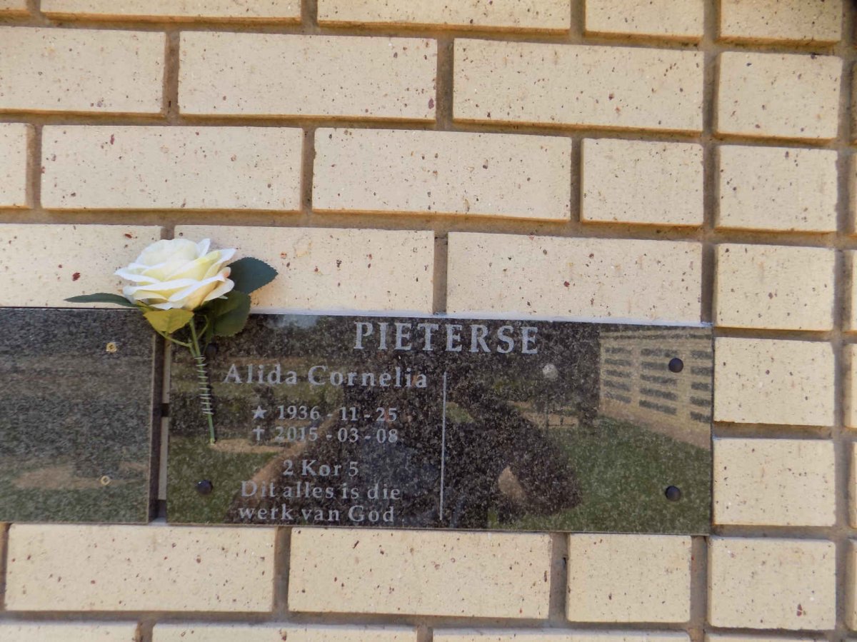 PIETERSE Alida Cornelia 1936-2015