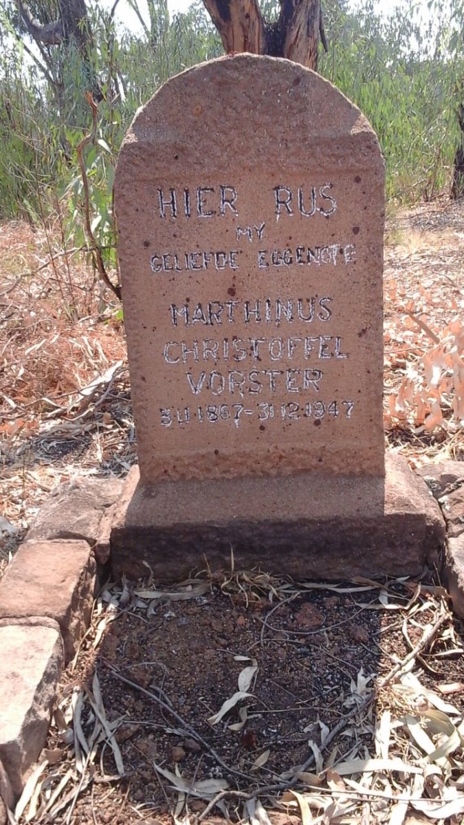 VORSTER Marthinus Christoffel 1867-1947