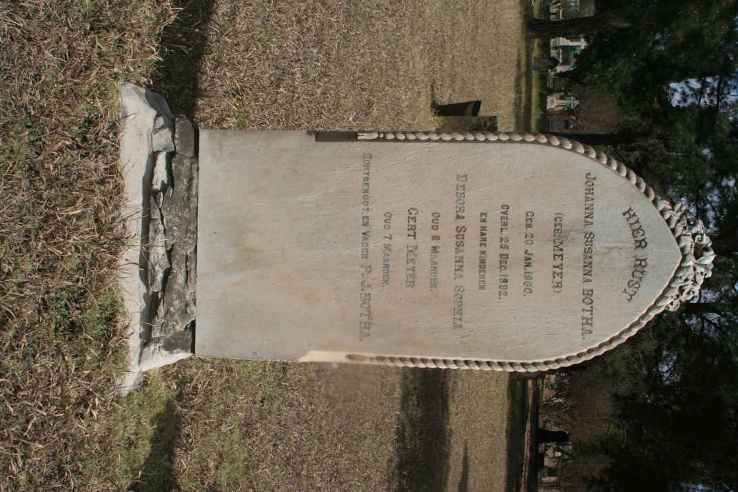 BOTHA Johanna Susanna nee MEYER 1860-1892 :: BOTHA Debora Susanna :: BOTHA Gert Meyer