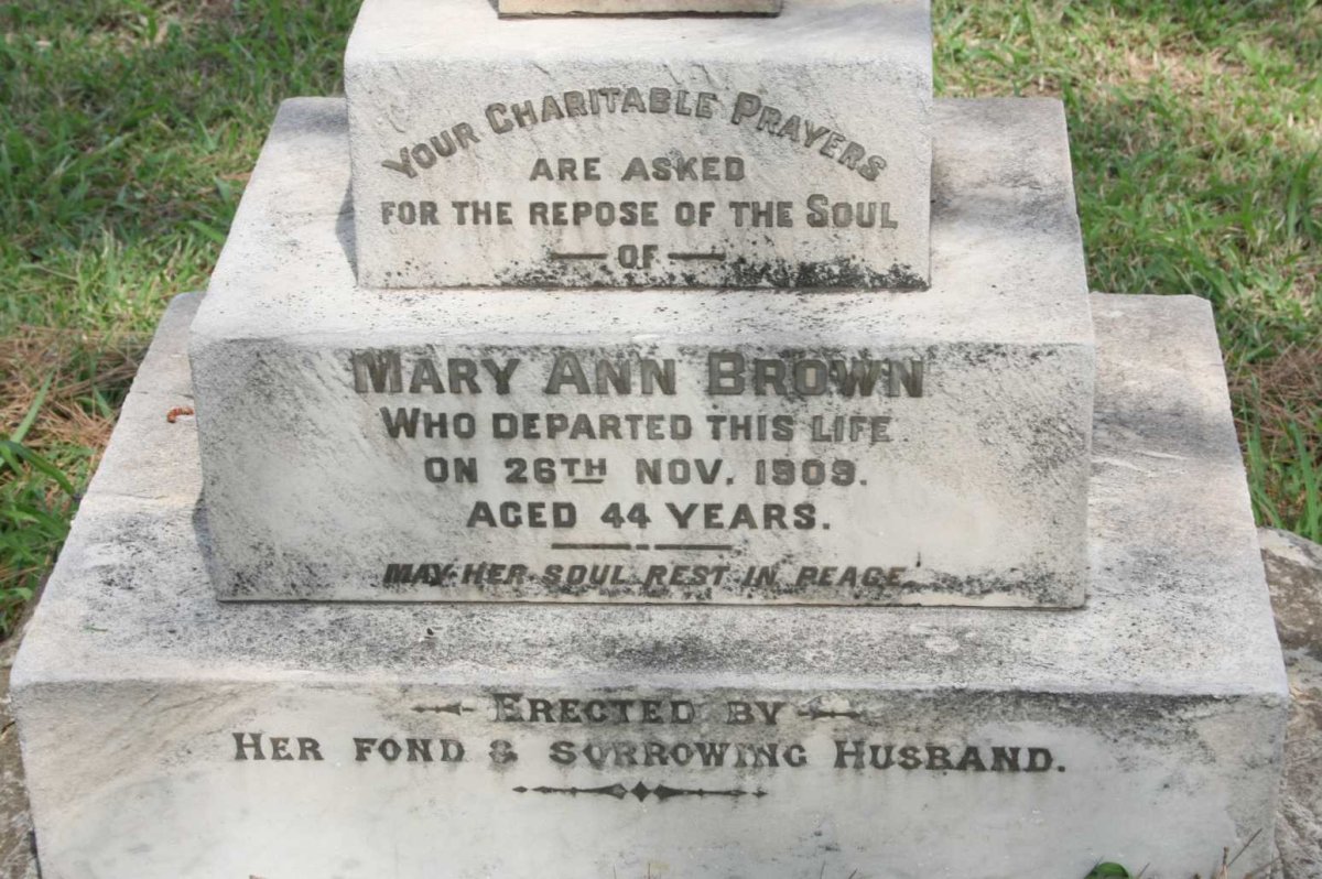 BROWN Mary Ann -1909