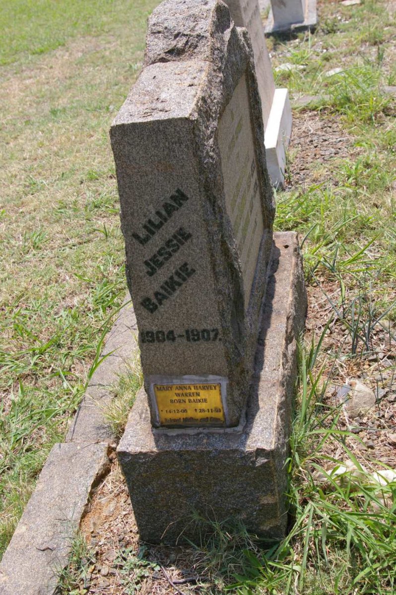 BAIKIE Robert 1861-1935 &amp; Maggie 1868-1933 :: WARREN Mary Anna Harvey nee BAIKIE 1906-1994