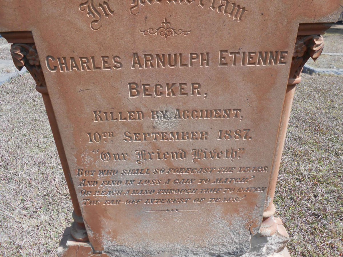 BECKER Charles Arnulph Etienne -1887