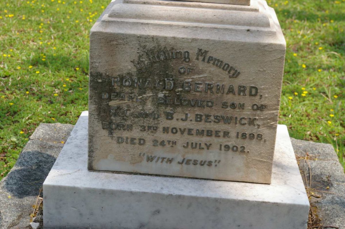 BESWICK Ronald Bernard 1898-1902