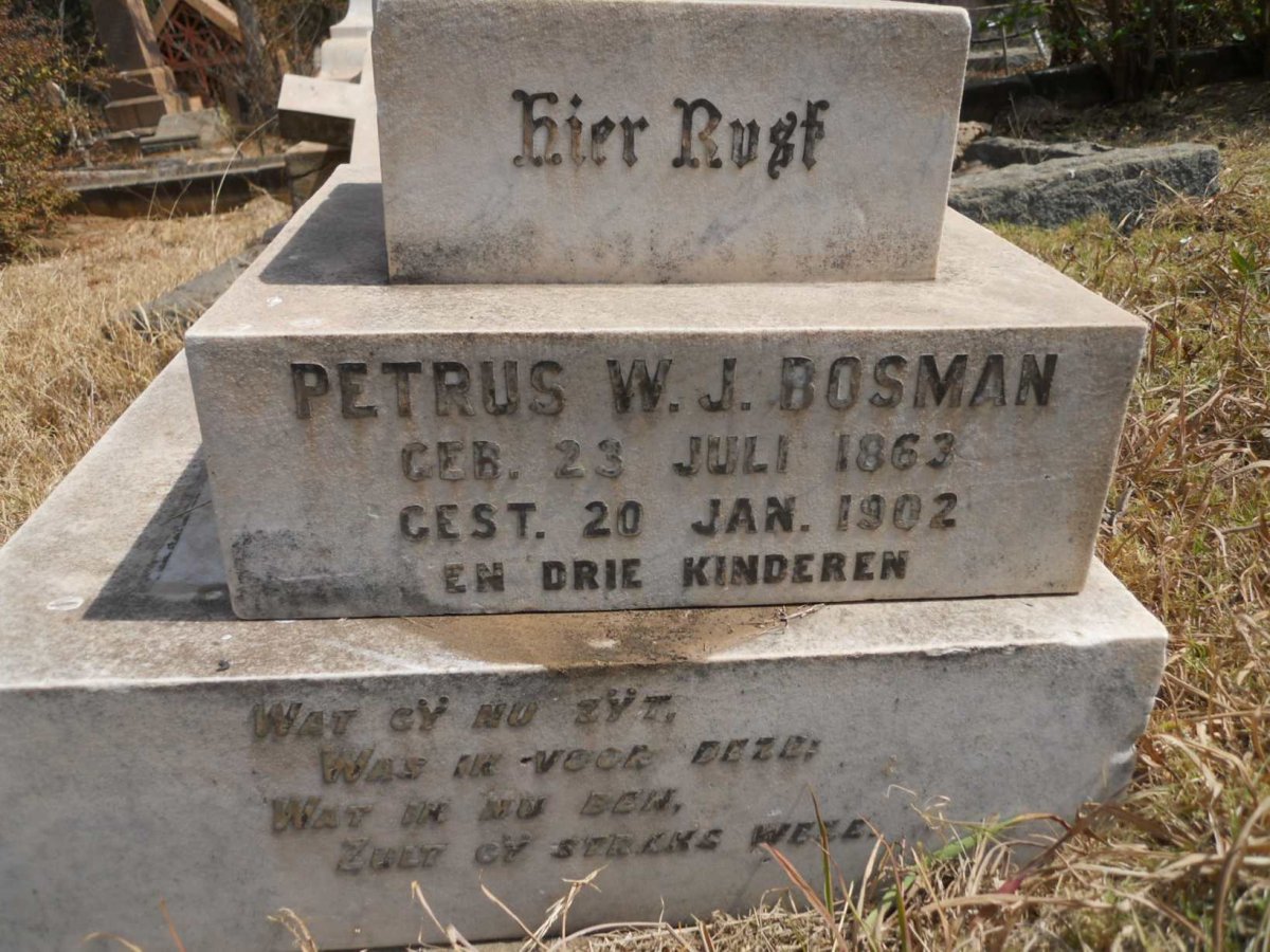 BOSMAN Petrus W.J. 1863-1902 :: BOSMAN Lambertus v.d. Poel 1877-896