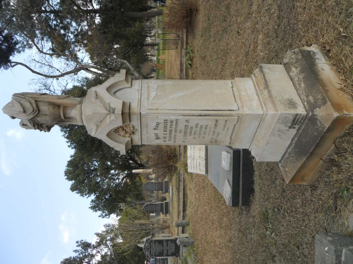 BURGER A.M.S. nee PALM 1858-1896