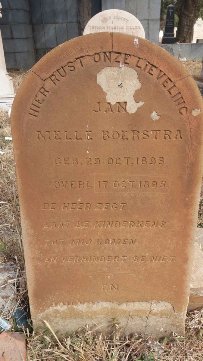 BOERSTRA Jan Melle 1893-1895 :: ? Johannes Melle