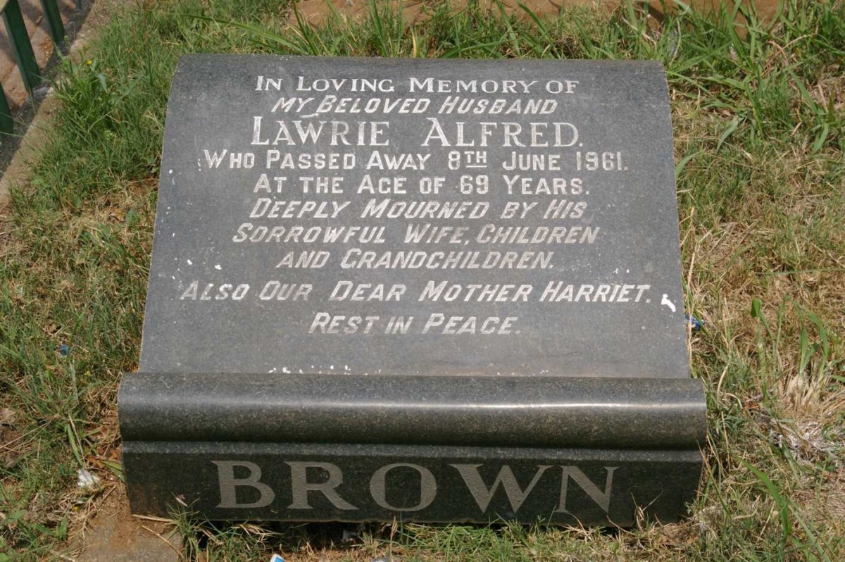 BROWN Lawrie Alfred -1961