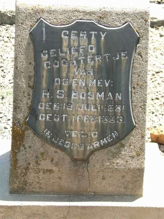 BOSMAN Gerty 1881-1883