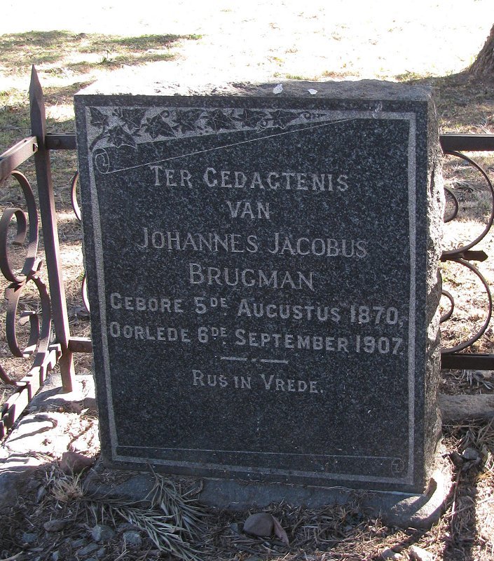 BRUGMAN Johannes Jacobus 1870-1907
