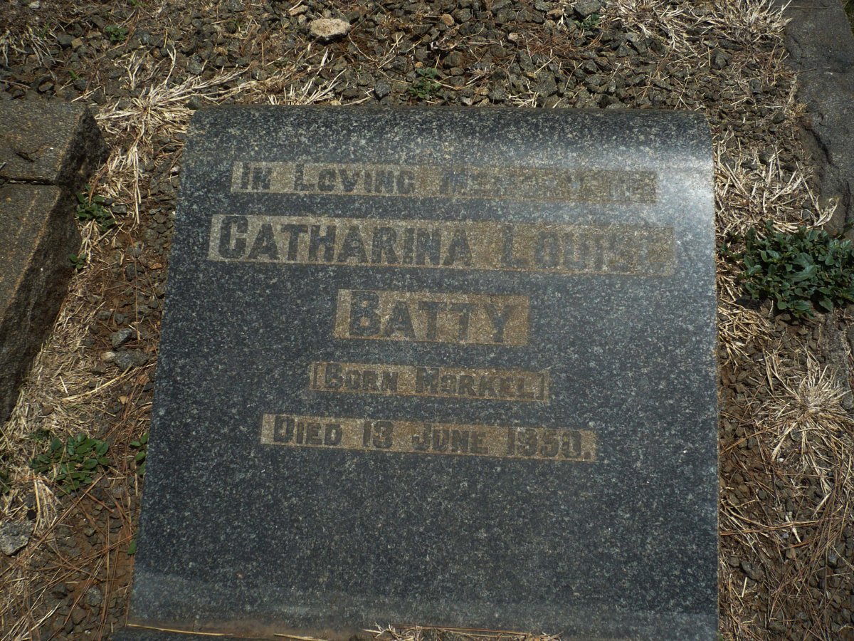 BATTY Catharina Louis? nee MORKEL -1950
