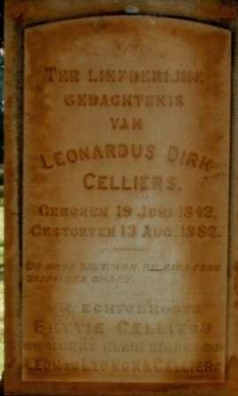 CELLIERS Leonardus Dirk 1842-1882