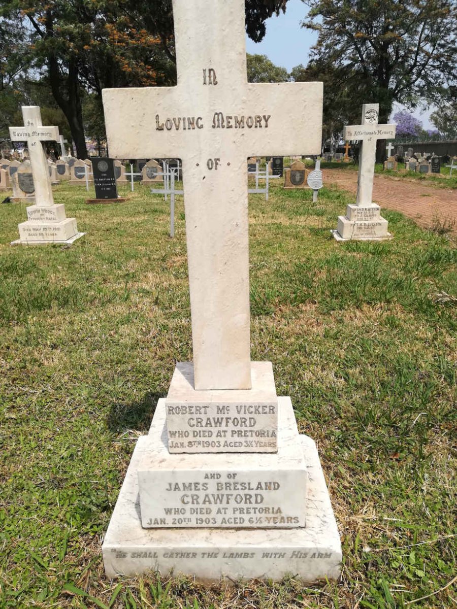 CRAWFORD Robert McVicker -1903 :: CRAWFORD James Bresland -1903