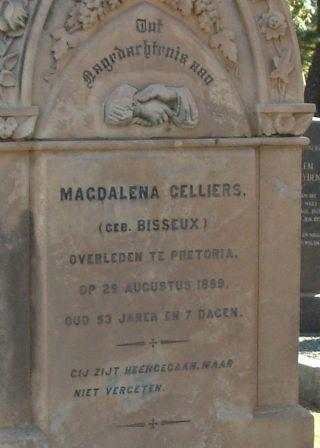 CELLIERS Magdalena nee BISSEUX -1889