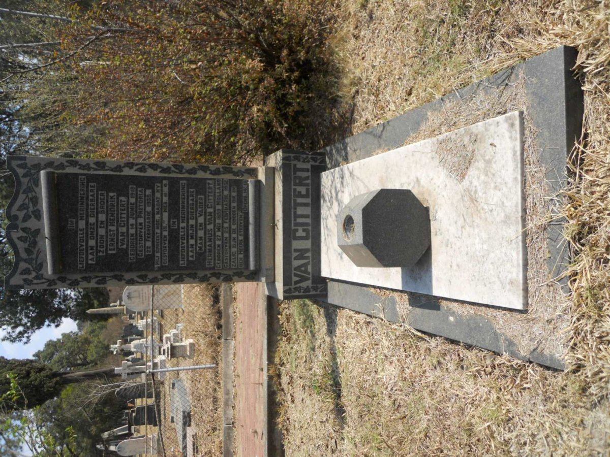 CITTERT Hermanus, van 1859-1932 :: VAN CITTERT Ernst Hendrik 1919-1935
